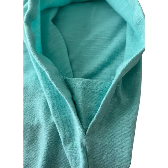 A.N.A. CAP SLEEVE PULL-OVER V-NECK T-SHIRT, WOMENS, M, LIGHT TEAL - Picture 9 of 11